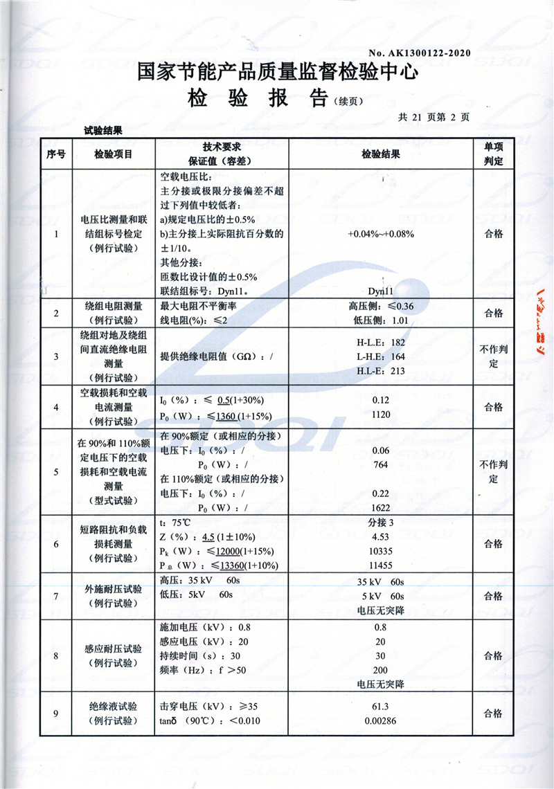 高低压试验报告-S11-1250叶县叶县叶县油浸式变压器-2.jpg